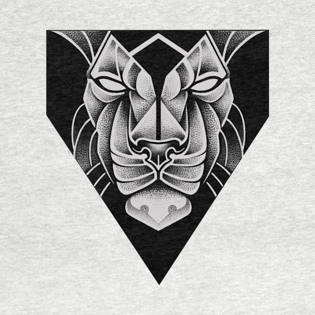 lion black by Sovey_tattoo